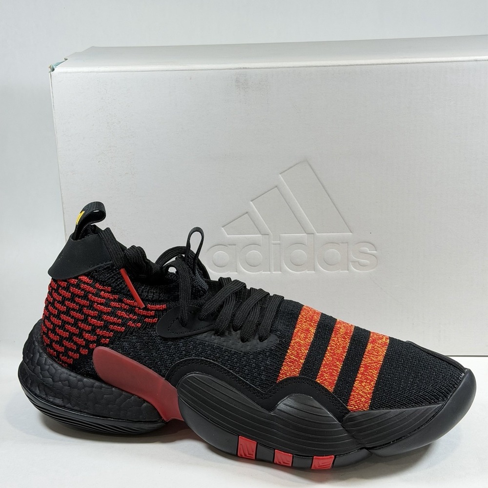 Adidas Mens-9‎ Womens-10 Trae Young 2.0 Basketball Shoes Sneakers Hawk Black Red